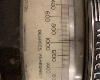 #50	misc.	Wheelco Degrees Fahrenheit Serial no 050780 Thermocouple C/A Int Res 732  ext. Res 281A	 $30.00 

