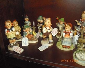 Huge collection of Hummel figurines; full bees and all ranges