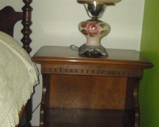 night stand and GWTW lamp