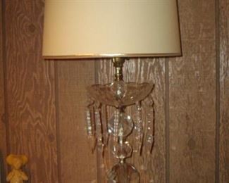 Electric lamp with crystals (we have a couple of candle lamps with crystals)