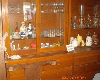 Back bar or bar back from a pharmacy or drug store soda fountain