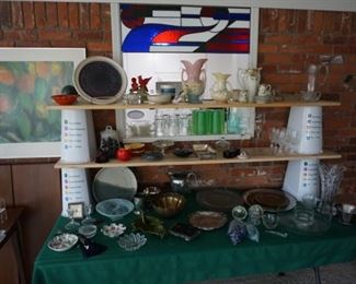 dishes, pottery, decor