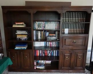books, wall unit