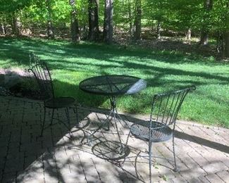 Hand wrought bistro set