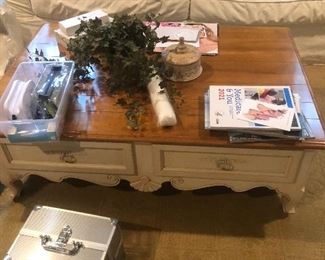 Ethan Allen country French coffee table
