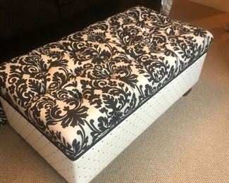 Upholstered storage cabinet