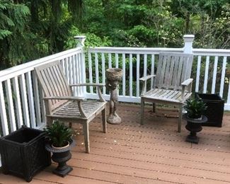 Some outdoor furnishings and Planters