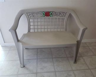 Plastic Patio Bench ~ 45 in. L