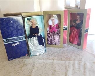 3 Avon Winter Barbies new in box