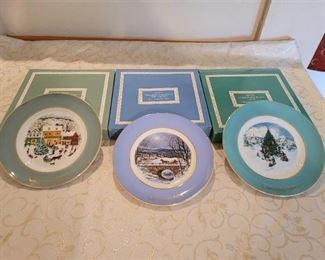 3 Avon Plates