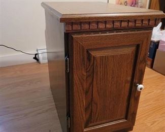 End Table with Door and Magazine Holder 19in. x 13in. x 20in.