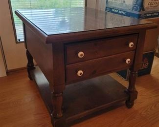 End Table with Drawer and Shelf 22in. x 27in. x 21in.