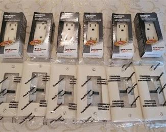New Outlets and Outlet Plates 6 sets