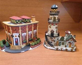 Santa's Workbench Village ~ Cornerstone Cafe and Whitecliff Bay Lighthouse