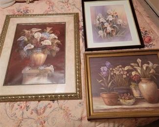 3 Victorian Framed Pictures