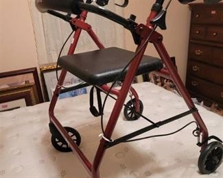 Drive Folding Walker~ Wheels, Brakes and Seat