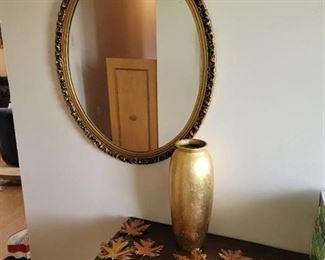 Mirror, Vase and Wall Decor
