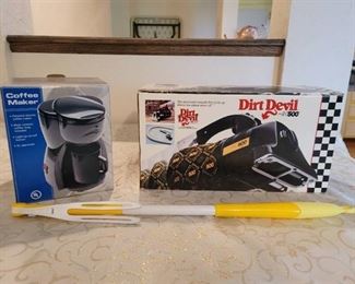 New Dirt Devil 500 and New Personal Coffee Maker