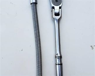 SNAP-ON-#TM711-1/4"DRIVE FLEX HEAD RATCHET 6â Handle and Snap On USA TM61 1/4â drive Flex Extension