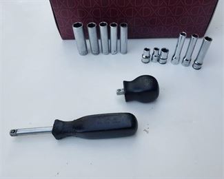 Snap-On TM40AS stubby 1/4" drive handle Hard black handle, Snap On TM4A 1/4" Drive Black Classic Hard Handle Driver TM4A and Sockets