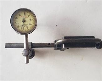 STARRETT No. 196 DIAL INDICATOR with clamp