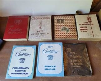 1976, 1977 and 1978 Cadillac and Oldsmobile Service Manuals