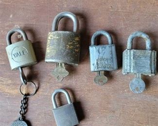 Old Pad Locks with Keys