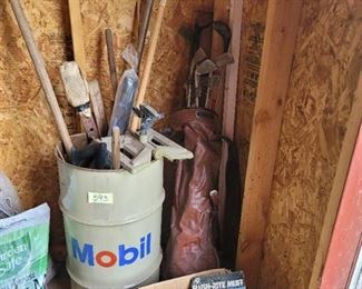 All Items In Corner of Shed