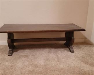 Vintage Coffee Table in basement