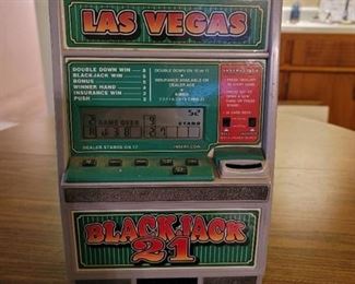 Las Vegas Black Jack 21 Electronic Casino Game/Bank~Works