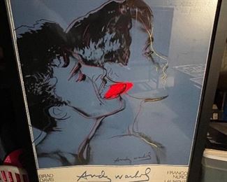 Large Andy Warhol Querelle framed print 