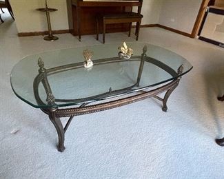 Glass top table 