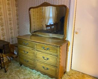Bedroom Dresser with Mirror