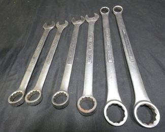 Craftsman Combination & Double Box End Wrenches
Craftsman Double Box End Wrenches
- Two 1 1/16 & 1 1/4
Craftsman Combination Wrenches
- 1 1/8"
- 1 1/16"
- Two 1"