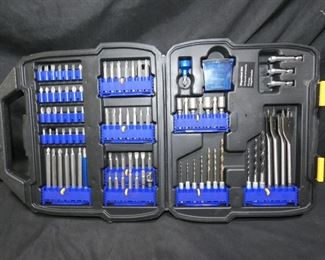 100+ Piece Kobalt Tool Set
- Sockets
- Drill Bits
- Screw Driver Bits
- Hole Bits
