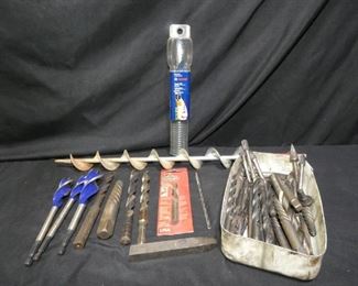 64 Piece Drill Bits Punches & Grinder Bits
Including:
- New in Package Bosch Auger Bit
- 3 Bosch Auger Bits
- Large 18" Auger Bit
& Much More...