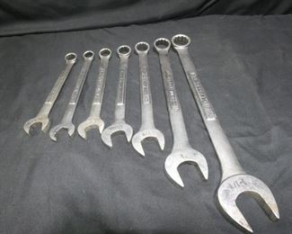 Set of 7 Craftsman Combination Standard Wrenches
11/8, 1, 7/8, 13/16, 3/4, 5/8,11/16
