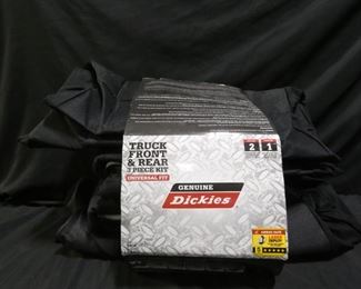 NEW Dickies Universal Fit 3 Piece Truck Front & Rear Seat Covers - Black