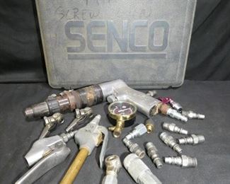 Senco 4" Air Screw Driver AP810B & Air Fittings
- Senco 4" Air Screw Driver AP810B
- 2 Air Nozzles
- Air Gauge
- 3 Air Nozzle to Fill Tires
- Other Misc Fittings
