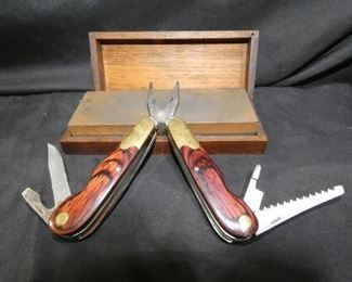 Vintage Husky Multi Tool & Sharpening Stone
- Norton IB-6 India Combination Oil Stone