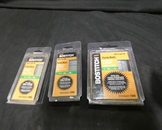 Pasload, Bostitich & Hitachi Straight Finish Nails
- New Packs of Bostitch 1-1/4" 16 Ga. 1,000 Pack Straight Finish Nails
- New Packs of Bostitch 1-1/2" 16 Ga. 1,000 Straight Finish Nails
Pack - New Packs of Bostitch 2" 16 Ga. 1,000 Straight Finish Nails Pack
- New Hitachi 1-1/4 18 ga. 1,000 Pack
- Pasload 16 ga 2.5" Galvanized Straight Finish Nails (a Little less than half)
