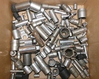 Assorted Sockets
-Deep Well, Torques, Adapters, Swivel Adapters, Open End Crows Foot Wrench
-Approximately 90 Pieces
