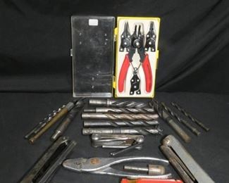 Drill Bits, Allen Wrenches, and More
-5 Piece Snap Ring Pliers Set
-3 Sets of Allen Wrenches
-Glass Cutter
-2 Phillips Head Screwdrivers
-Grinder Head
-Assorted Drill Bits