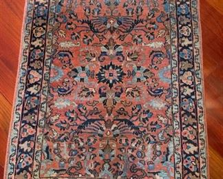 72. Antique Hand Knotted Rug (2' x 3')