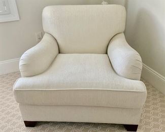 127. Ribbed Upholstered Club Chair