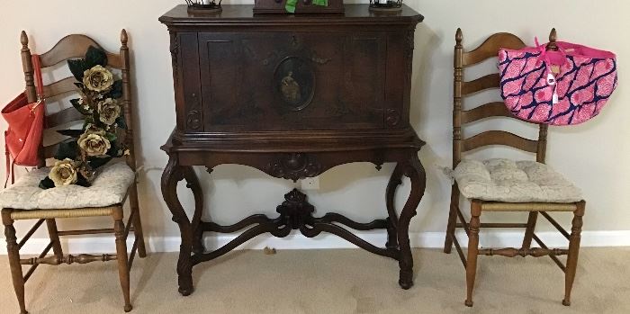 Absolutely Beautiful 1920’s Music Cabinet 