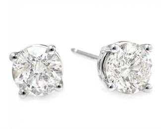 3.02ct Diamond Stud Earrings