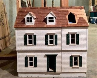 Large doll house with furniture