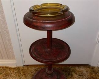 Vintage Metal Tiered Ashtray Stand
