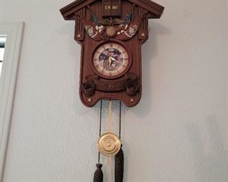 Vintage US MC Military clock.